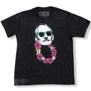Chive Nation Bill Murray Black Graphic Short Sleeve Graphic Tee
